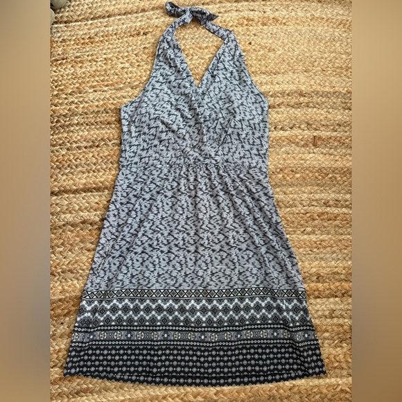 Athleta Size 12 Gray Halter Top Lightweight Athleisure Dress - Picture 1 of 6